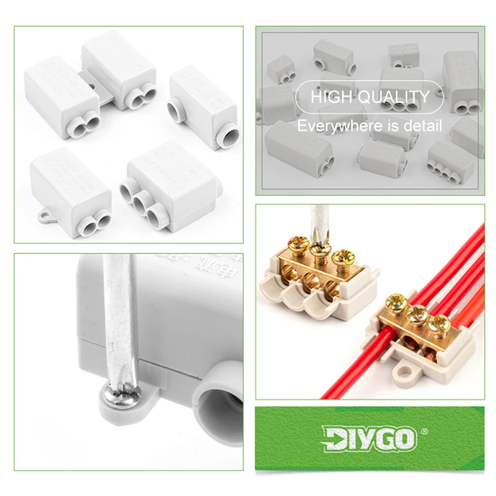 5PCS High Power Sistributor ZK/T Type 60A/80A/100A  without disconnection Quick Wiring Terminal Block Junction box Connector