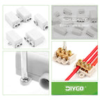 5PCS High Power Sistributor ZK/T Type 60A/80A/100A  without disconnection Quick Wiring Terminal Block Junction box Connector
