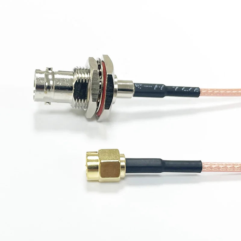 SMA to BNC Bulkhead Cable 50 Ohm SMA Male to BNC Female RG316 Coaxial Cable Jumper for Ham Radio Scanner Antenna Wi-Fi