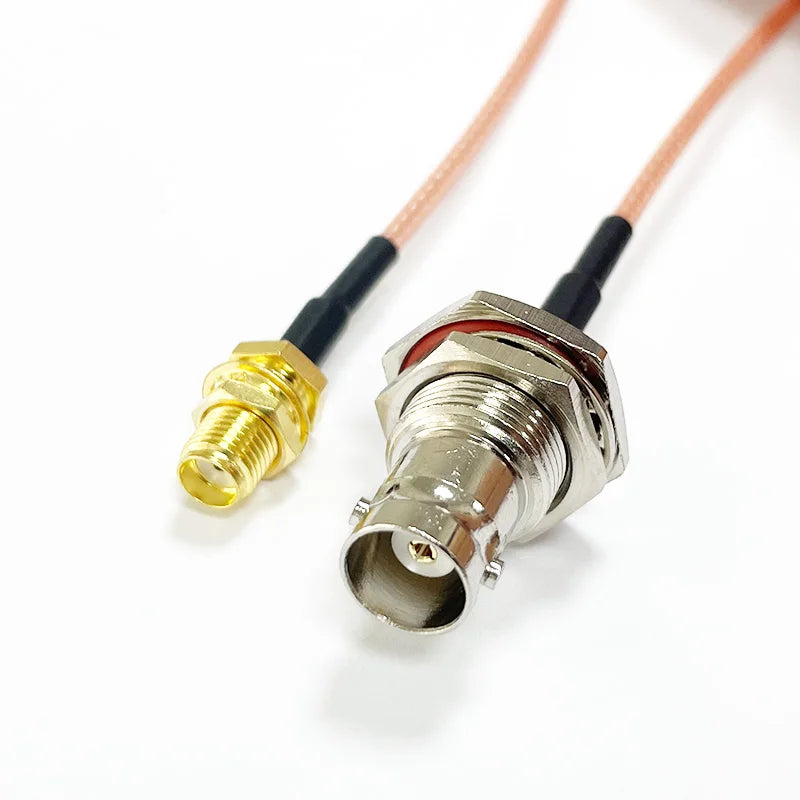 SMA to BNC Bulkhead Cable 50 Ohm SMA Male to BNC Female RG316 Coaxial Cable Jumper for Ham Radio Scanner Antenna Wi-Fi
