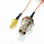 SMA to BNC Bulkhead Cable 50 Ohm SMA Male to BNC Female RG316 Coaxial Cable Jumper for Ham Radio Scanner Antenna Wi-Fi