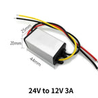 DC-DC 24V to 12V 15V-36V to 12V 5A 3A Step-Down Converter Car Power Module Buck Model Converter 24V 12V Waterproof Module
