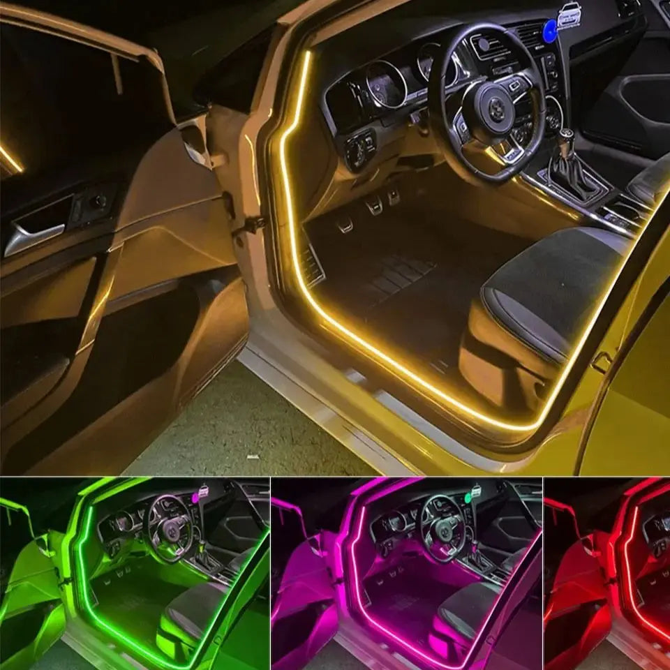 5V 12V 24V 3mm Ultra Narrow COB LED Strip 400LEDs LED Bar Lights for Car Lamp Orange 1800K 2000K Warm White 4000k Red 5m 10m 50m