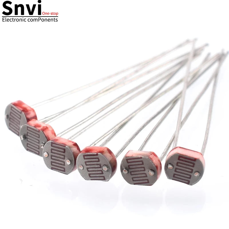 snvi 20pcs 5506 5516 5528 5537 5539 Light Dependent Resistor LDR 5MM Photoresistor wholesale retail Photoconductive resistance