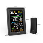 BALDR Wireless Color Weather Station DigitalThermometer Hygrometer Clock Calendar Barometer Sun Time Forecast Trend Sensor -40℃