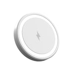 15W Ultra Thin Wireless Charger, Fast Qi Charging Pad with Compact 6cm Size, Lightweight Portable Design for Desk Bedroom Trave