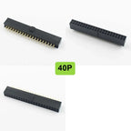10pcs 2.54mm Pitch Female Header Strip 6/10/14/16/20/26/34/40/50 Pin Dual Straight DIP Polarizing Key Connector 6P 10P 40P 50P