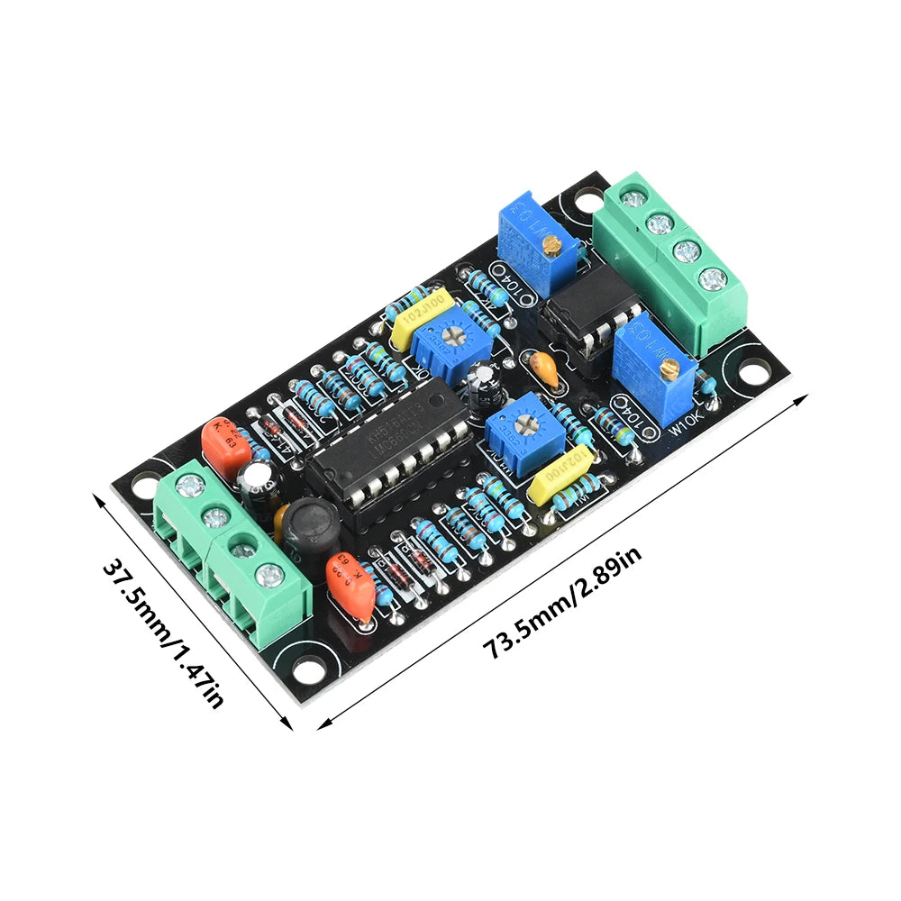 DC Single Supply 7-15V Dual-Channel Analog VU Meter Driver Board LMC660+LM358 Chip for Audio Tube Amplifiers Low Noise