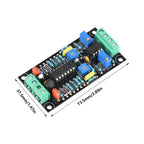 DC Single Supply 7-15V Dual-Channel Analog VU Meter Driver Board LMC660+LM358 Chip for Audio Tube Amplifiers Low Noise