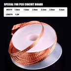Desoldering Braid Solder Remover Wick Solder Remover Wire Soldering Heavy Duty Copper Wick for Circuit Board Repair Tool