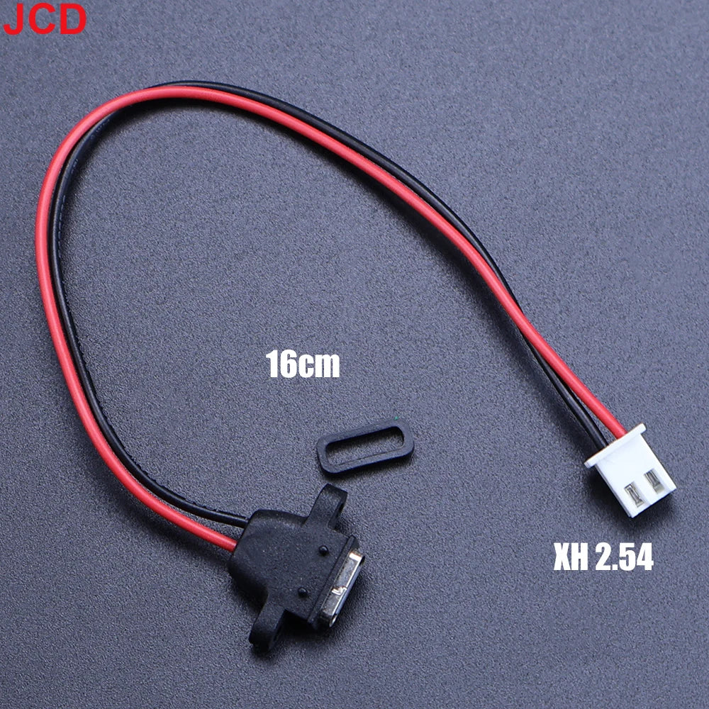 JCD 5pcs Waterproof USB Type C Connector Charging Interface Female Socket With Welding Wire MX1.25 PH2.0 XH2.54 Port