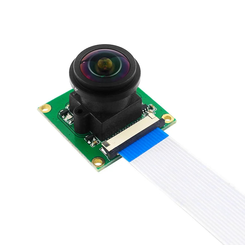 Raspberry Pi 4B/3B+ 175 Degree Wide-Angle Camera -5MP OV5647 Sensor with Adjustable Focus & 1080P HD