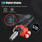 JCD 750W Micro Hot Air Gun 8208 Soldering Rework Welding Station LCD Digital Heat Gun BGA IC Solder Tools With Heat Shrink Tube