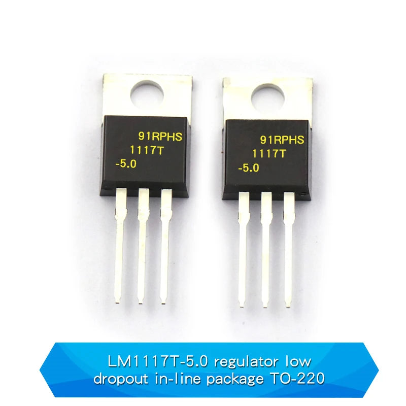 10Pcs LM7805CT CJ78M05 LM317BTG LM7905CT LM317T L7812CV LM317AT L7915CV TO220 L7805CD2T Voltage Regulator IC 5V 1.5A TO-220