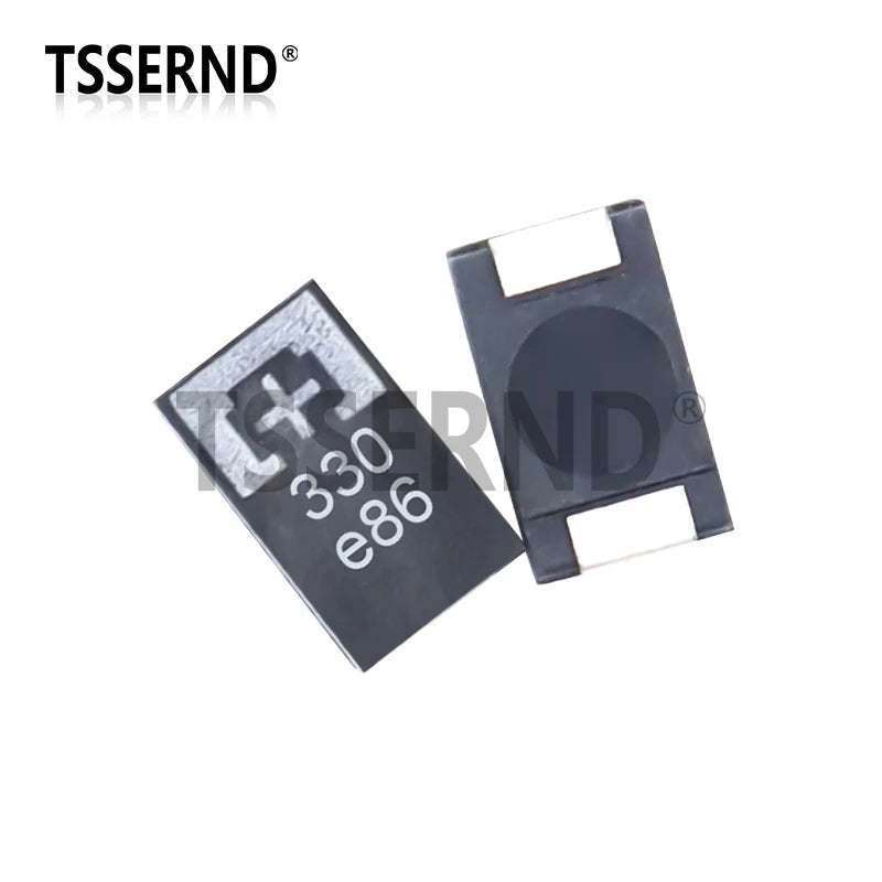 10PCS 2R5TPE330M9 330UF 2R5TPE470M9 470UF 2.5V 330 6.3V SMD Tantalum Capacitors Polymer POSCAP Low ESR Type D Ultra-Thin 7343