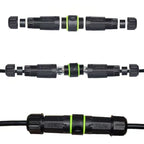 Waterproof M16 RJ45 Mount Panel Socket Wire IP68 8P8C RJ45 Male to Female Network Connector Ethernet Cable Connection Extender