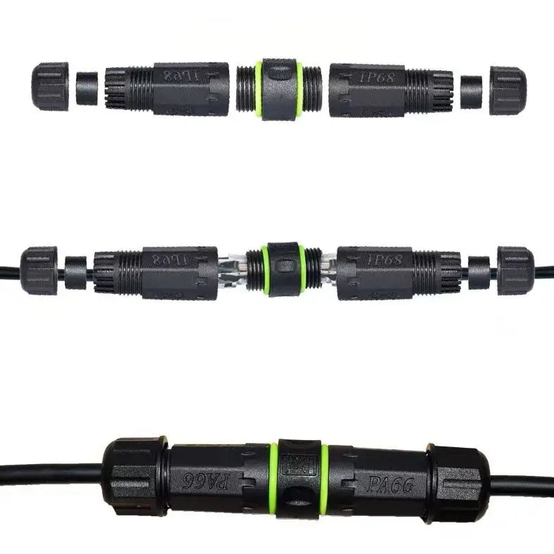 Waterproof M16 RJ45 Mount Panel Socket Wire IP68 8P8C RJ45 Male to Female Network Connector Ethernet Cable Connection Extender