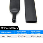 4:1 Double Wall Adhesive Heat Shrink Tubing Black Polyolefin Glue Lined Tube 4-52mm Waterproof Wire Cable Protective Sleeve
