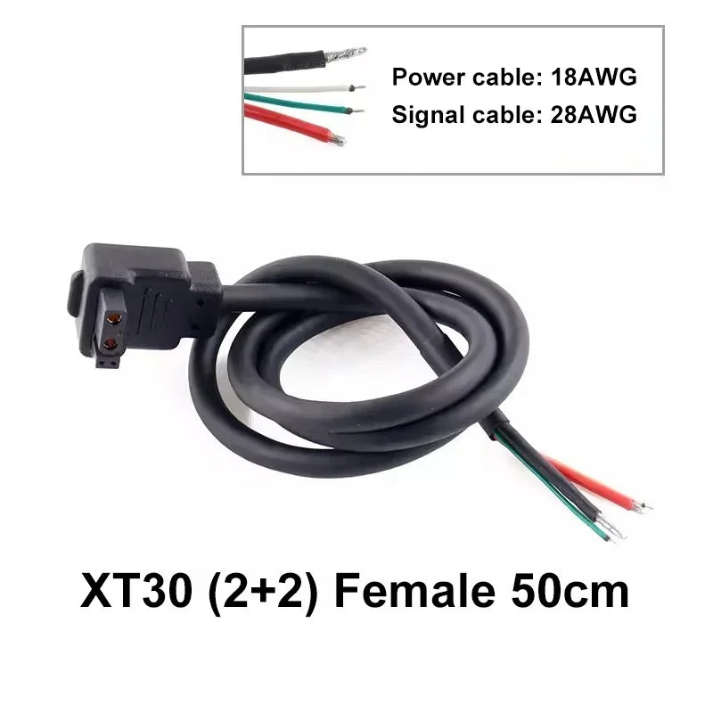 Original Amass XT30(2+2)-F XT30PB(2+2)-M Male Female Gold Plated Plug with Signal Pin XT30U Connector for RC Drone Aircraft Car