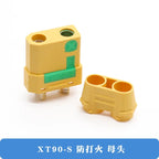 Xt90 Male and Female Connector Aircraft Model Lithium Battery Connector Xt90s Electrical Adjustment Gold-Plated Cable Plug