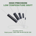 1Pcs Bwl-3W5W10W0.1% High Precision Resistor 0.005-10K Ohm Low Temperature Coefficient Wirewound Sampling Resistor