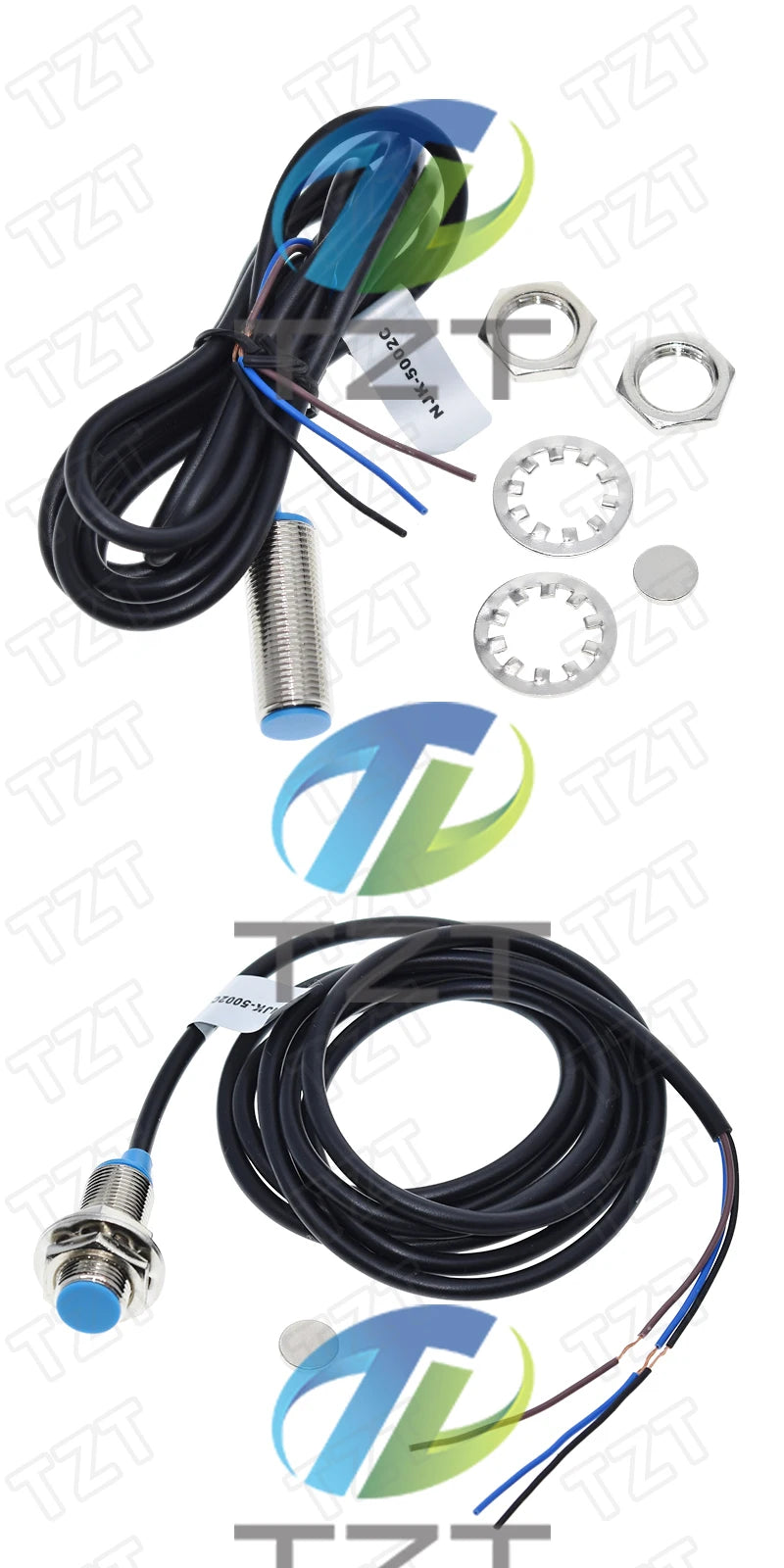 1/2/5pcs TZT NJK-5002C Hall Effect Sensor Proximity Switch NPN 3-Wires Normally Open + Magne