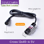 Light Red Cross Positioner 660nm 100mw Laser Diode Module Focusable Beam Cross Laser Locator For Woodworking Carving Machine