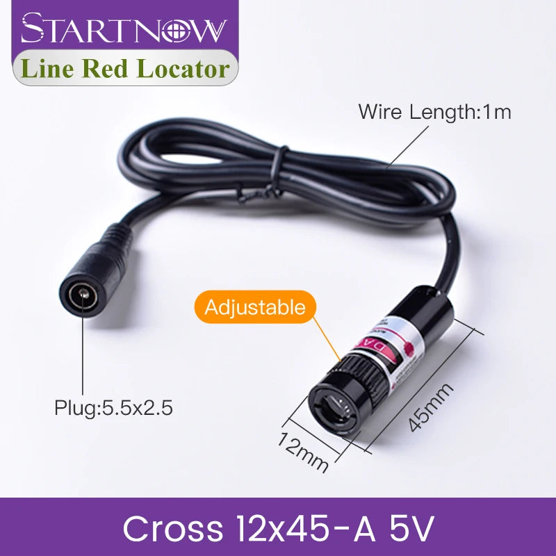 Light Red Cross Positioner 660nm 100mw Laser Diode Module Focusable Beam Cross Laser Locator For Woodworking Carving Machine