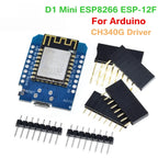 1-10pcs ESP8266 D1 Mini WIFI Development Board ESP-12F Wemos D1 Mini Nodemcu Lua Iot Board 3.3V Met Pins TYPE-C/Micro USB XZG