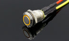 1PC 12MM with LED 3V 5V 12V 24V 220V Metal Button Switch Momentary push button auto reset waterproof illuminated