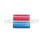 10PCS Slide Type Switch Module 1 ~ 12 Bit 2.54mm Position Way DIP Blue Pitch Toggle Switch Red Snap Switch For PCB 8PIN 6PIN