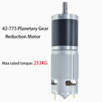 42MM 775 12V 24V DC Reducer Motor Planetary Gearbox High-Power High Torque 253KG Slow Speed Regulating Low-Speed Motor