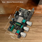 ZK-1001UM DC 9-24V mono 100W Bluetooth amplifier board TPA3116D2 supports TWS to speaker karaoke microphone reverb