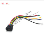 3Pcs Type C Connector Type-C With Card Buckle Female 5A High Current Fast Charging Jack Port USB-C Charger Plug Socket 6pin USB