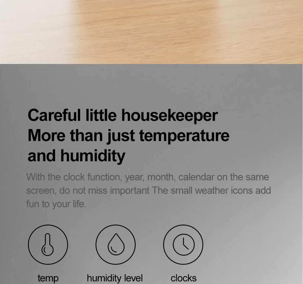 New DUKA TH3 Electronic Temperature Humidity Sensor Wifi Smart Electric Digital Hygrometer Thermometer Clocks Weather Station