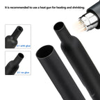 2:1/ 3:1/4:1 Heat Shrink Tube Set 73~900pcs Shrinkage Tubing Kit Cable Repair Protecter Wire Insulation Thermoresistant Sleeving