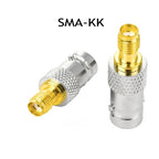 2PCS SMA Male to BNC Female + SMA Female to BNC Male RF Coaxial Adapter Connector for WiFi Antenna Radio Ham Walkie Talkie