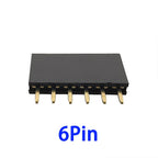 10Pcs2.54mm Pitch Single Row Female Pin Header Socket 2~40P PCB Board Connector Strip Gold Plated Pinheader Terminal for Arduino