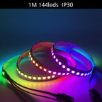 SK6812 4 in 1 RGBW Led Strip Light Similar WS2812B Individual Addressable RGBWW Led Lights 30 60 144Leds/m IP30 65 67 DC5V