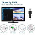 5V USB RGB LED Strip Light Remote Control 5050 30LED/m 5m 10m Lights Tape TV Backlights Home Decoration 0.5/1/2/3m Black PCB