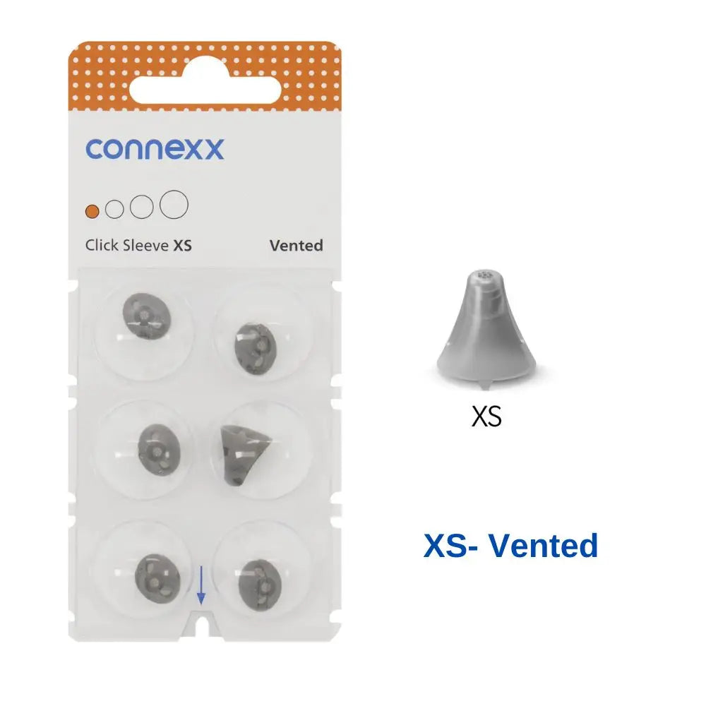 Siemens Signia Rexton Vibe Hearing Aid Open Dome Connexx Click Sleeve Vented Eartips for Open Fit and CIC ITC ITE Hearing Aids