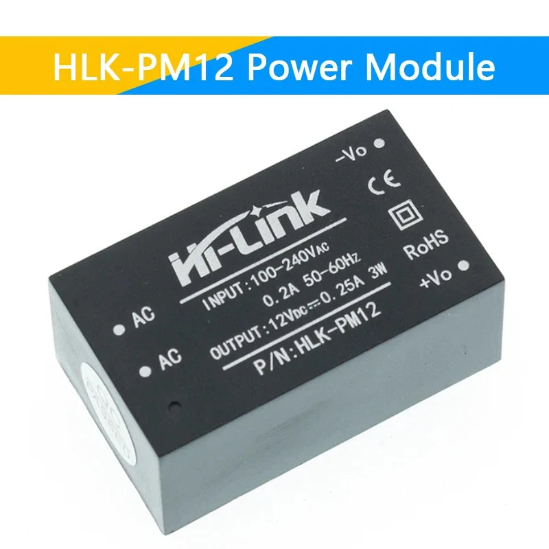HLK-PM01 HLK-PM03 HLK-PM12 AC-DC 220V to 5V/3.3V/12V Mini Power Supply Module Intelligent Household Switch HLK-5M05