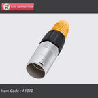 10pcs/5sets 8p8c RJ45 Waterproof Connector,Orange&Black, Panel Mount+Wire Connector, RJ45 Ethernet/Network Connector, IP65 Level