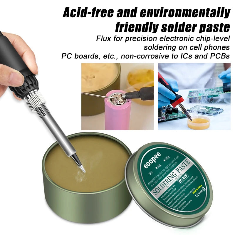 10g-200g Soldering Paste Rosin Flux Convenient Efficient Rosin Soldering Flux Paste Electronic LED SMD Soldering Repair Flux