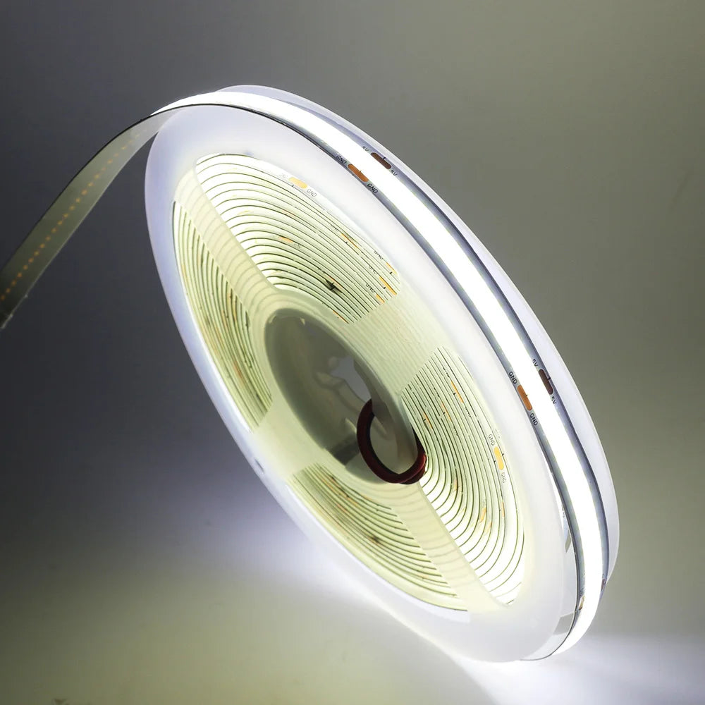 5V USB COB Led Strip Light White/Red/Green/Pink/Ice Blue/Yellow 320 Leds Flexible Ribbon DC Night Lamp TV Backlights Home Decor