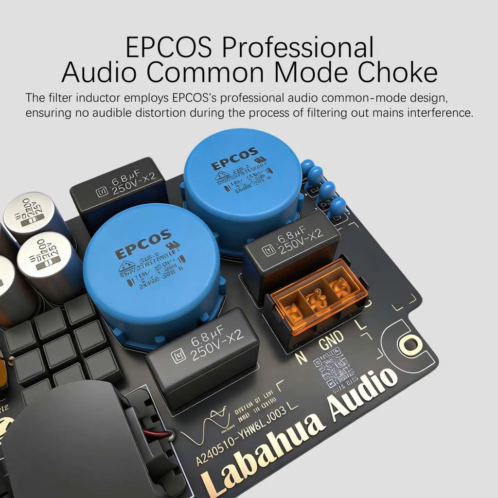 Audio Power EMI Filter Module Alternating Current Power Filter Anti-interference Anti-thunder Audio DIY