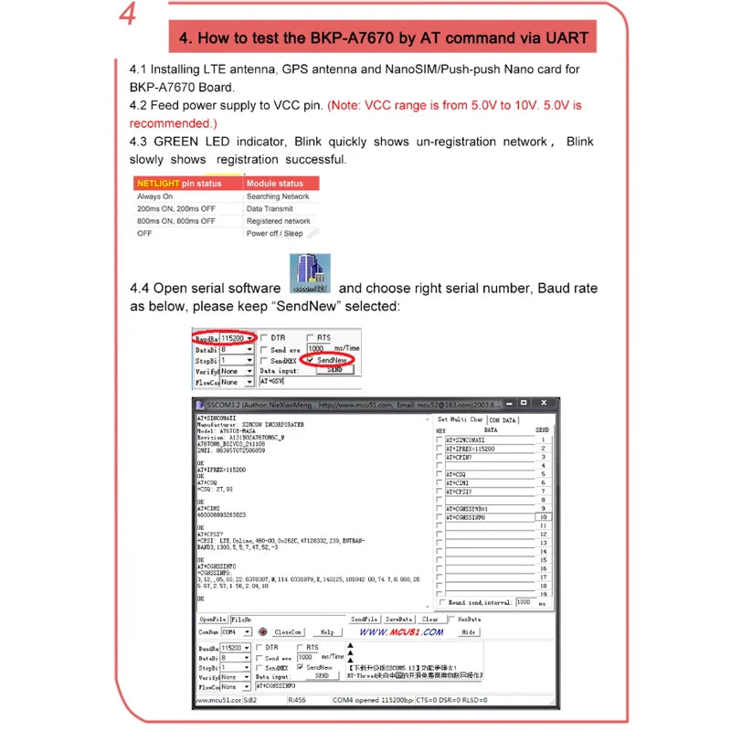 A7670E Push Nano Side Way SIM Slot Core Board SIMCOM 4G LTE Cat 1 Module Support Data/GPS for Europe/Middle East/Africa