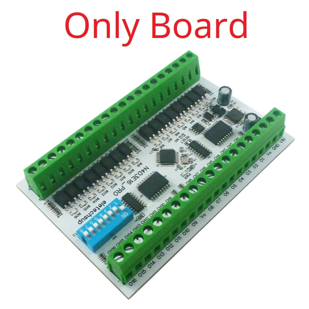 16CH Opto Isolated NPN Input ULN2803 Darlington Output Modbus RTU IO Module DC7-25V Six Working Modes DIN Rail Optional
