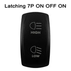 CUSTOM Dual RED Led Laser Etched Rocker Switch ON-OFF ON-OFF-ON (SPST DPDT) for ARB/Carling/NARVA 4x4 Caravan Accessories SUV