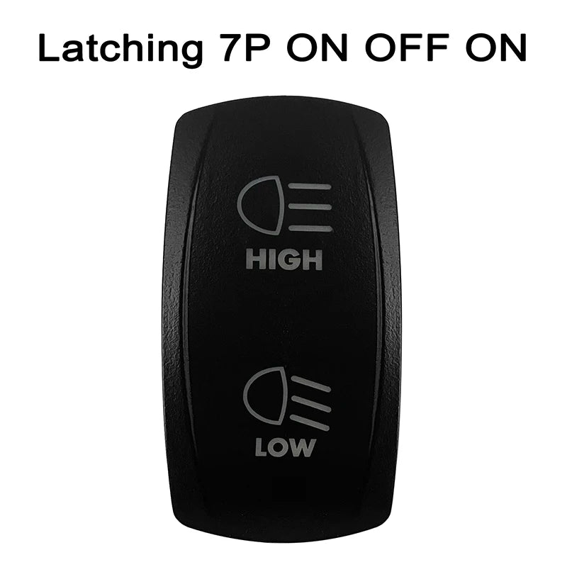 CUSTOM Dual RED Led Laser Etched Rocker Switch ON-OFF ON-OFF-ON (SPST DPDT) for ARB/Carling/NARVA 4x4 Caravan Accessories SUV